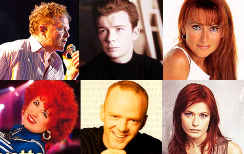 [Photos de Simply Red, Rick Astley, Julie Pietri, Yvette Horner, Jimmy Somerville et Axelle Red]
