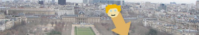 [Vue du champ de mars de la Tour Eiffel]