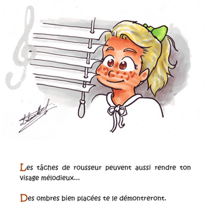 Les taches de rousseur peuvent rendre ton visage mélodieux